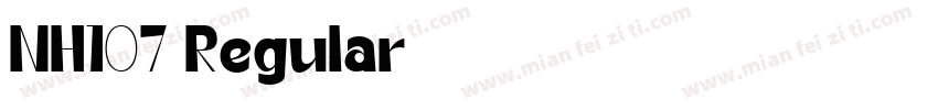 NH107 Regular字体转换